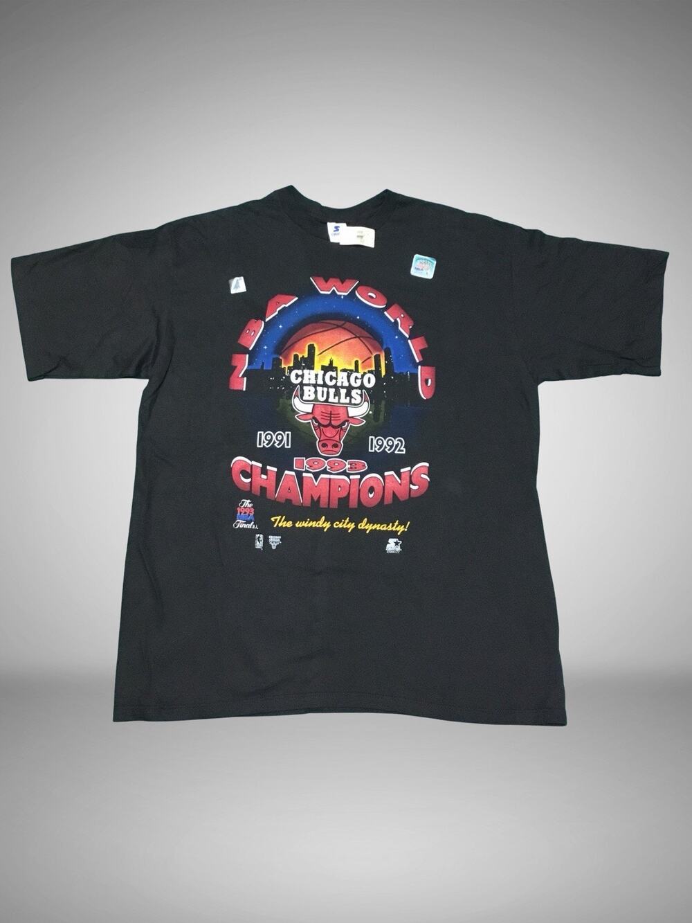 NEW VTG Starter Chicago Bulls 1993 Championship Dynasty tee